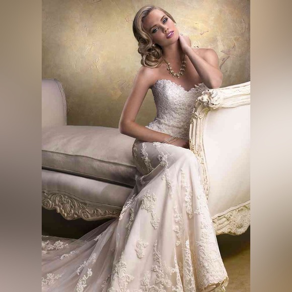 Maggie Sottero Emma Wedding Dress - Blush - Picture 10 of 11